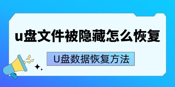 u盤文件被隱藏怎么恢復(fù)