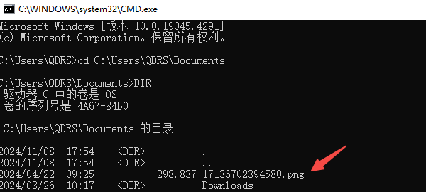 使用命令提示符顯示