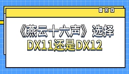 燕云十六聲選擇DX11還是DX12 directx版本選擇介紹